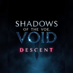 A modern cinematic movie poster for 'Shadows of The Void: Descent'