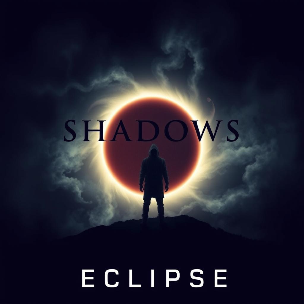 A modern cinematic movie poster for 'Shadows of The Void: Eclipse'