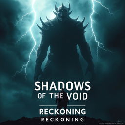 A modern cinematic movie poster for 'Shadows of The Void: Reckoning'