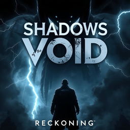 A modern cinematic movie poster for 'Shadows of The Void: Reckoning'