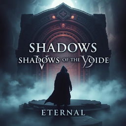 A modern cinematic movie poster for 'Shadows of The Void: Eternal'