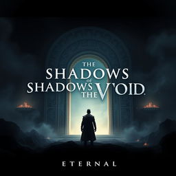 A modern cinematic movie poster for 'Shadows of The Void: Eternal'