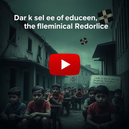 A YouTube thumbnail depicting the dark side of education in the Dominican Republic