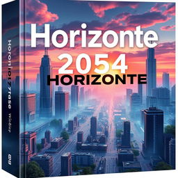 Crie uma capa de livro com o nome 'Horizonte 2054'