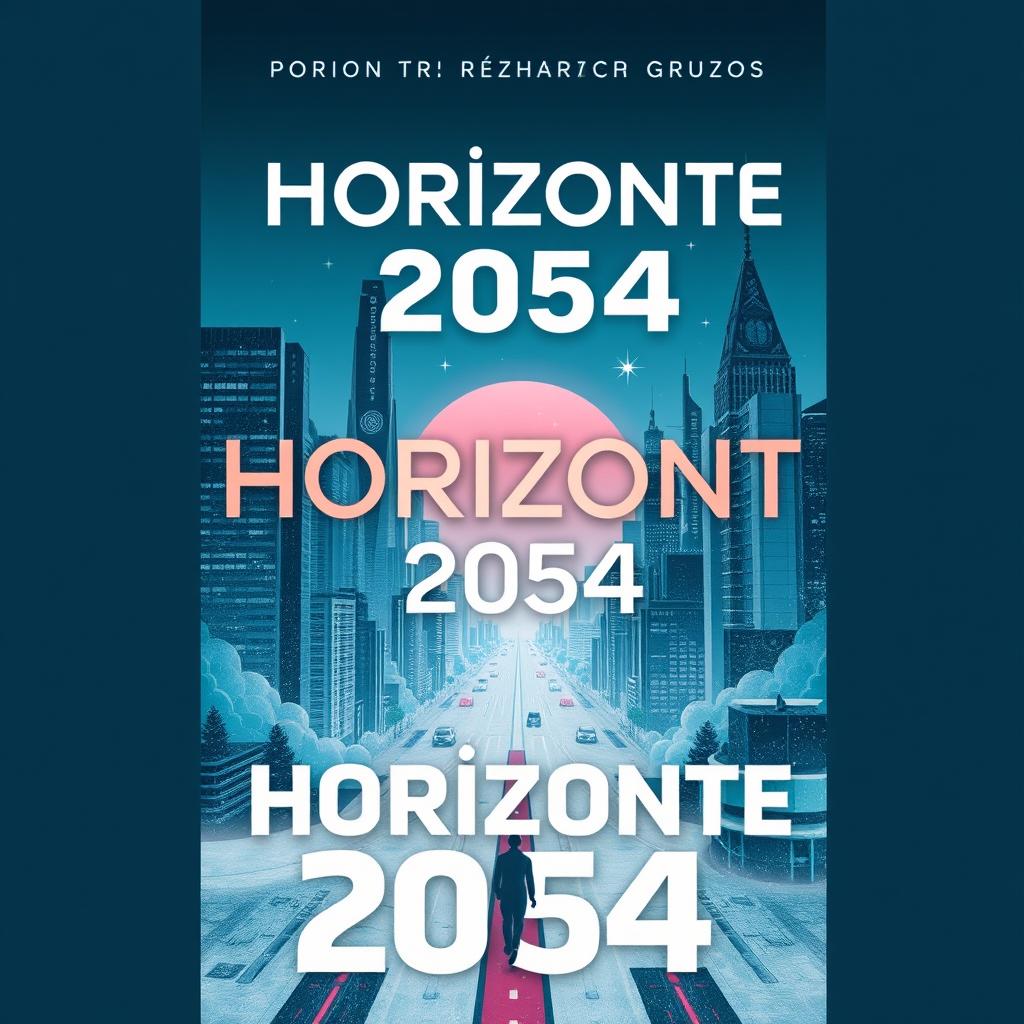 Crie uma capa de livro para 'Horizonte 2054'