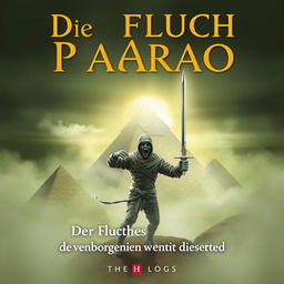 Design a wonderful cover for the book 'Der Fluch des Pharao - die verborgene Welt neu entdeckt'