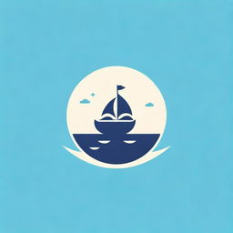 Design a logo for a restaurant named 'Marineros Bar' that encapsulates a sea and land theme. The logo should express a maritime touch combined with elements of the earth to reflect the 'sea to table' concept.