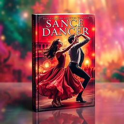 Create a book cover featuring Spanish dancers in an erotic and passionate pose