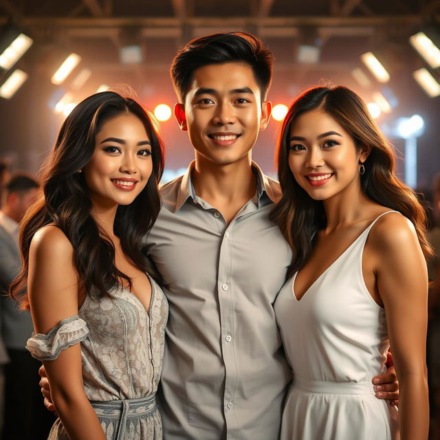 The cover of the novel features a young and handsome Asian man standing between two beautiful Asian women who look like supermodels competing with each other