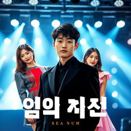 The cover of the novel features a young and handsome Korean man wearing a black suit, with a two-block haircut