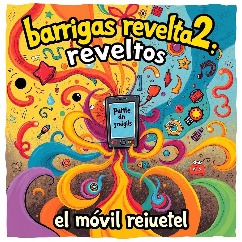 Create an image that represents the concept 'barrigas revueltas 2, el móvil revuelto