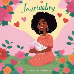 A high-quality animated romance comedy cover featuring a black woman burying love