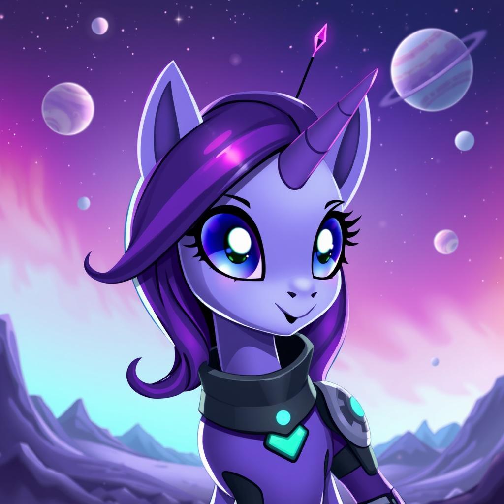 Twilight Sparkle from My Little Pony reimagined as an alien