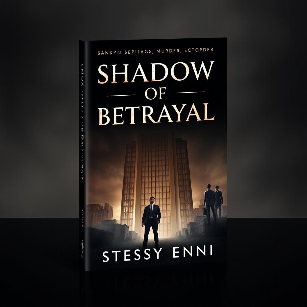 Create a book cover for the story titled 'Shadow of Betrayal' by STESSY ENNI