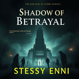 Create a book cover for the story titled 'Shadow of Betrayal' by STESSY ENNI