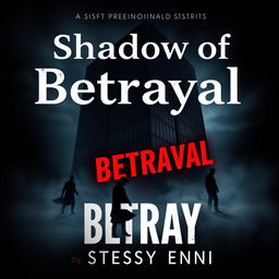 Create a book cover for the story titled 'Shadow of Betrayal' by STESSY ENNI