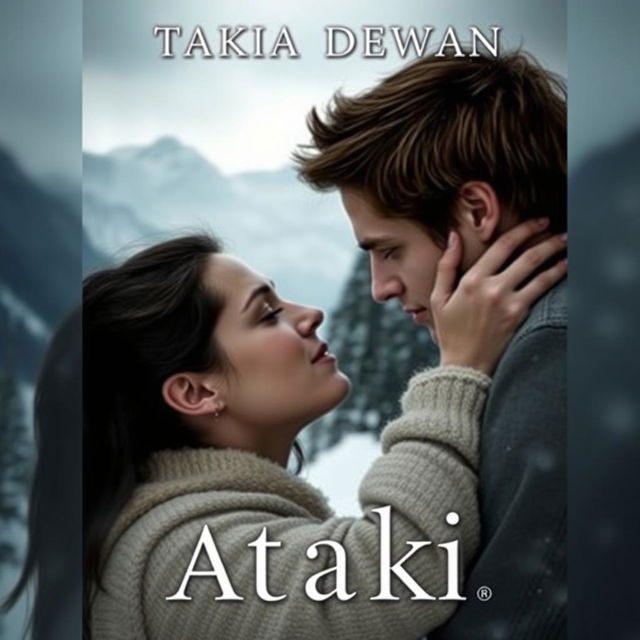 Create a book cover featuring Tanya Denali and Bella Swan from Twilight in a romantic setting