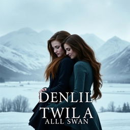 Create a book cover featuring Tanya Denali and Bella Swan from Twilight in a romantic setting