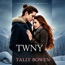 Create a book cover featuring Tanya Denali and Bella Swan from Twilight in a romantic setting