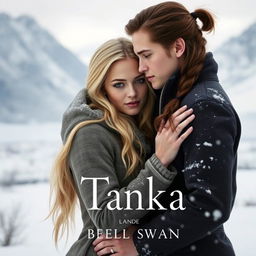 Create a book cover featuring Tanya Denali and Bella Swan from Twilight in a romantic setting