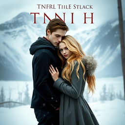 Create a book cover featuring Tanya Denali and Bella Swan from Twilight in a romantic setting