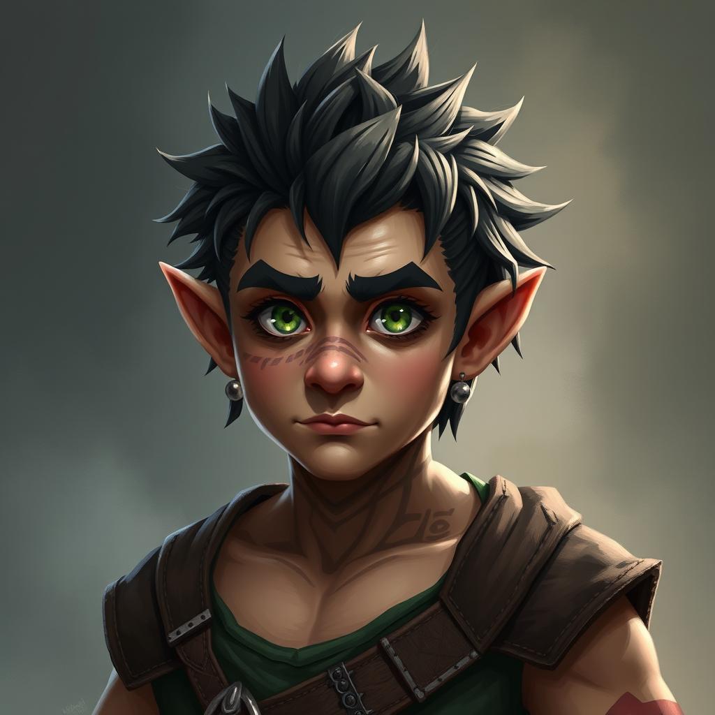 Gorin is short, even for a gnome, but his body is compact and muscular, a testament to his years of training and battle