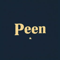 A vintage-style band tee design for the band named Peen with the album title 'The Peen Collective'