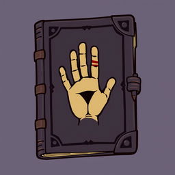 Create a book cover in the style of the journals from Gravity Falls