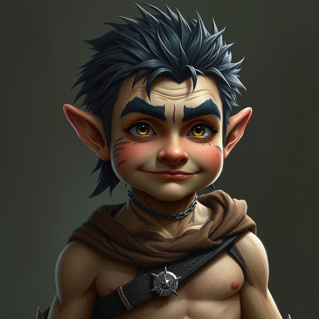 Gorin is short, even for a gnome, but his body is compact and muscular, a testament to his years of training and battle