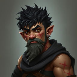 Gorin is short, even for a gnome, but his body is compact and muscular, a testament to his years of training and battle