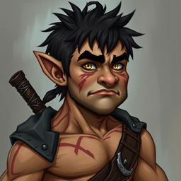 Gorin is short, even for a gnome, but his body is compact and muscular, a testament to his years of training and battle