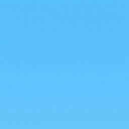 A blue sky depicted in pixel art style, set against a white background.