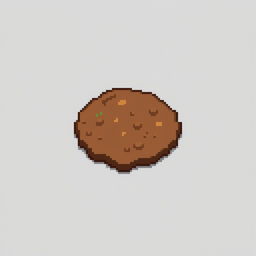 A small patch of brown soil depicted from the front in pixel art style.