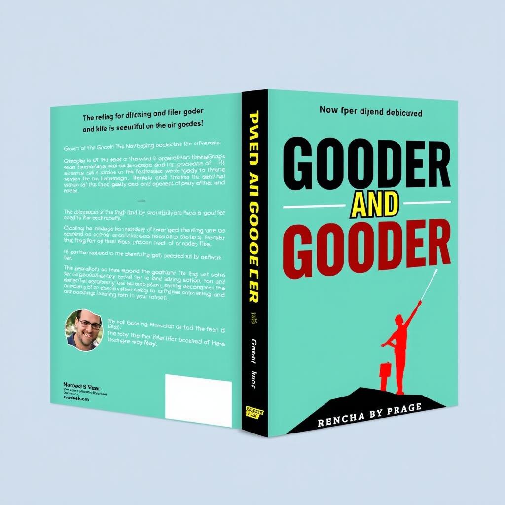 Create a nonfiction book cover for a book titled 'Gooder and Gooder'