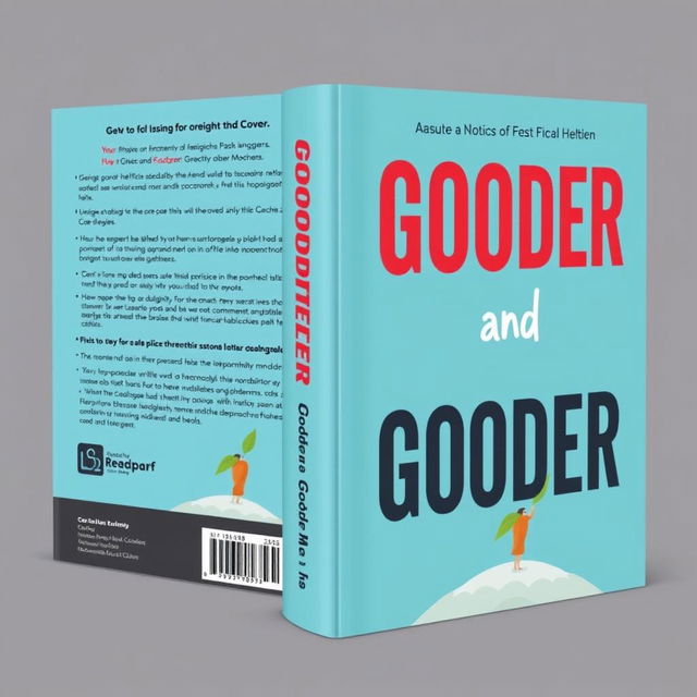 Create a nonfiction book cover for a book titled 'Gooder and Gooder'