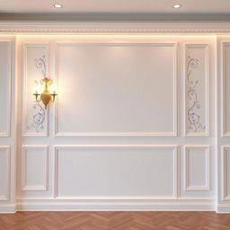 A beautifully decorated white wall designed for a streaming background