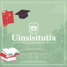 Una portada de carrera universitaria con el nombre del instituto