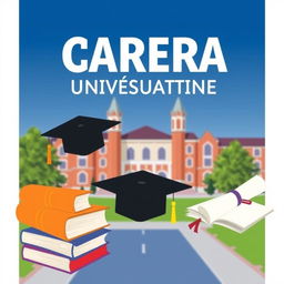 Una portada de carrera universitaria con el nombre del instituto