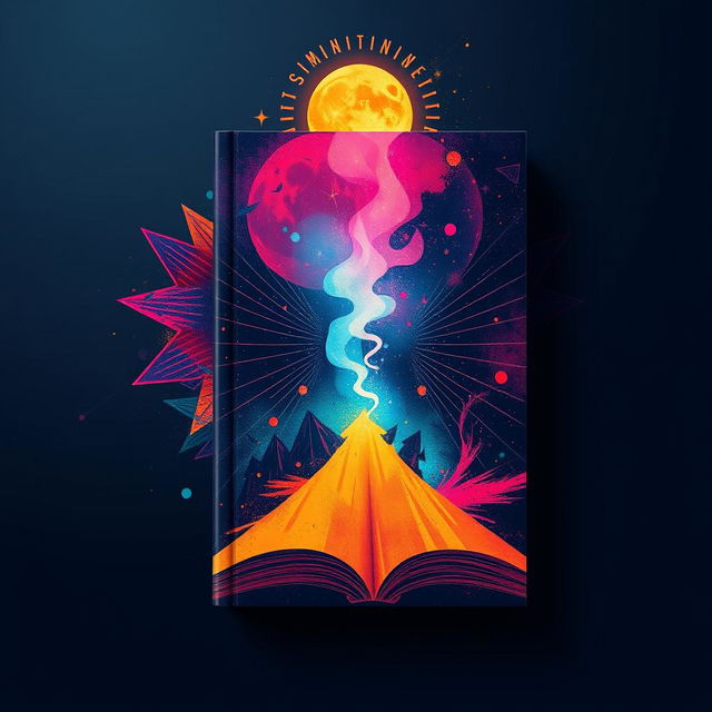 Create a contemporary book cover with vibrant contrasts that appeals to advanced middle grade readers