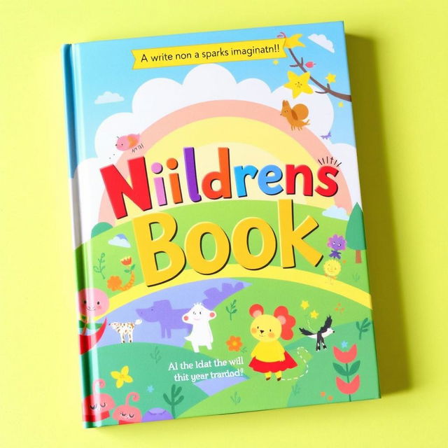 A vibrant and colorful book cover for a children's book