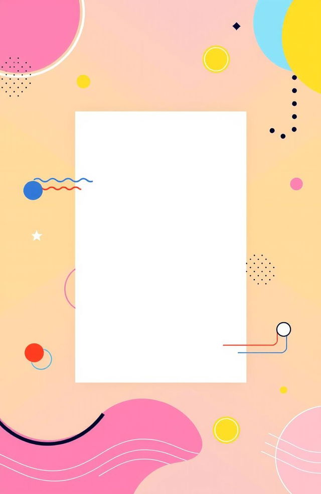 Create a lively and colorful Instagram Story background with abstract shapes, modern design elements, and a clean, minimalistic look