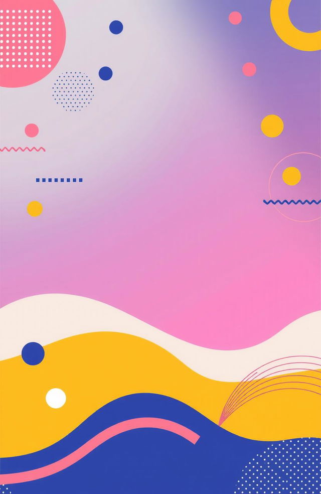 Create a vibrant Instagram Story background with abstract shapes, modern elements, and a clean, minimalistic design