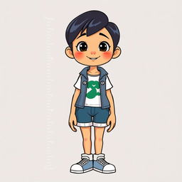 A character with a height of 170 cm, standing in a neutral pose