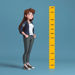 A character with a height of 170 cm, standing in a neutral pose