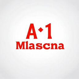 On a white background, the words 'A máscara Vermelha' are written in italic font