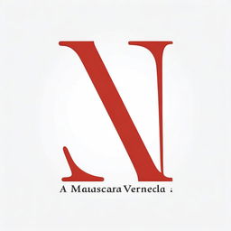 On a white background, the words 'A máscara Vermelha' are written in a clean and prominent font