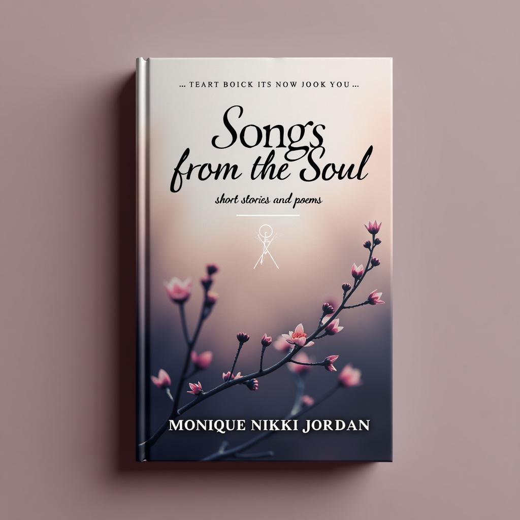 Create a printable book cover for 'Songs from the Soul; short stories and poems' by Monique Nikki Jordan