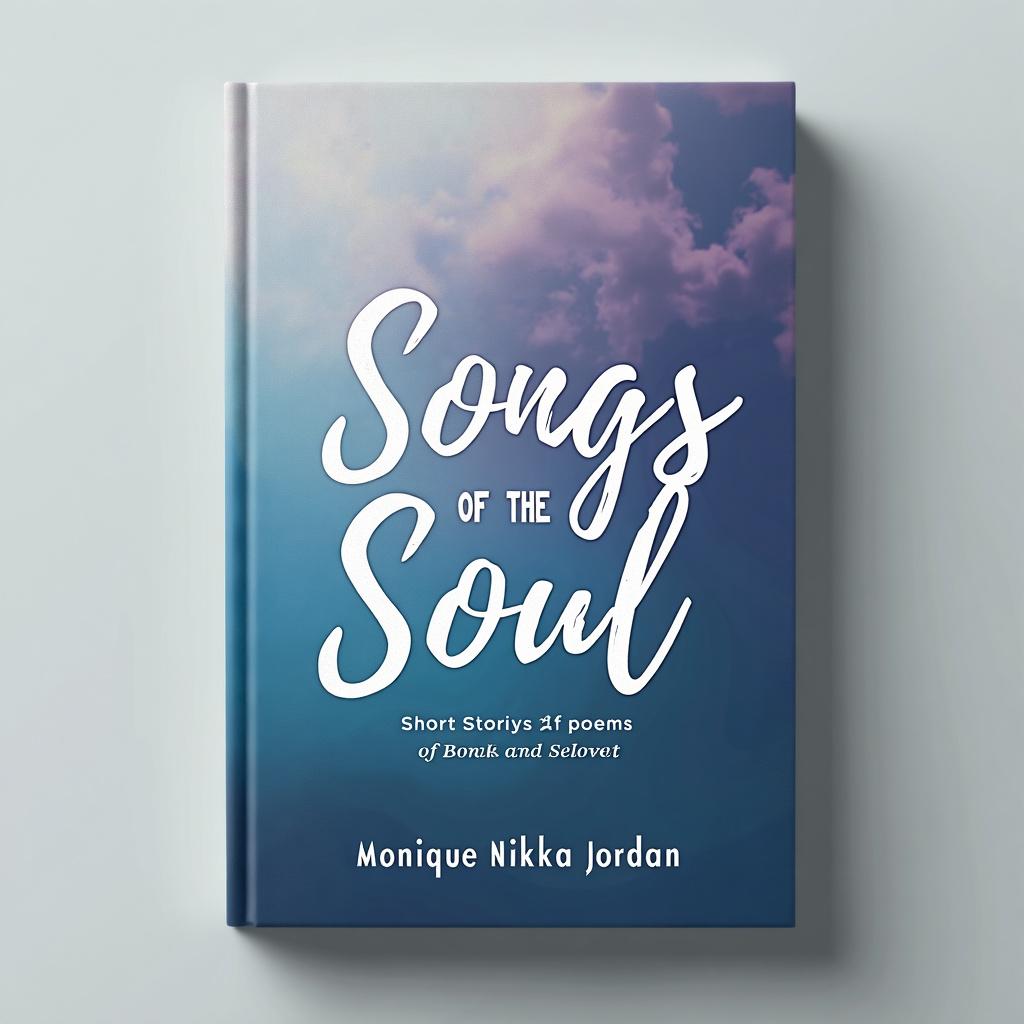 Design a printable cover for 'Songs from the Soul; short stories and poems' by Monique Nikki Jordan