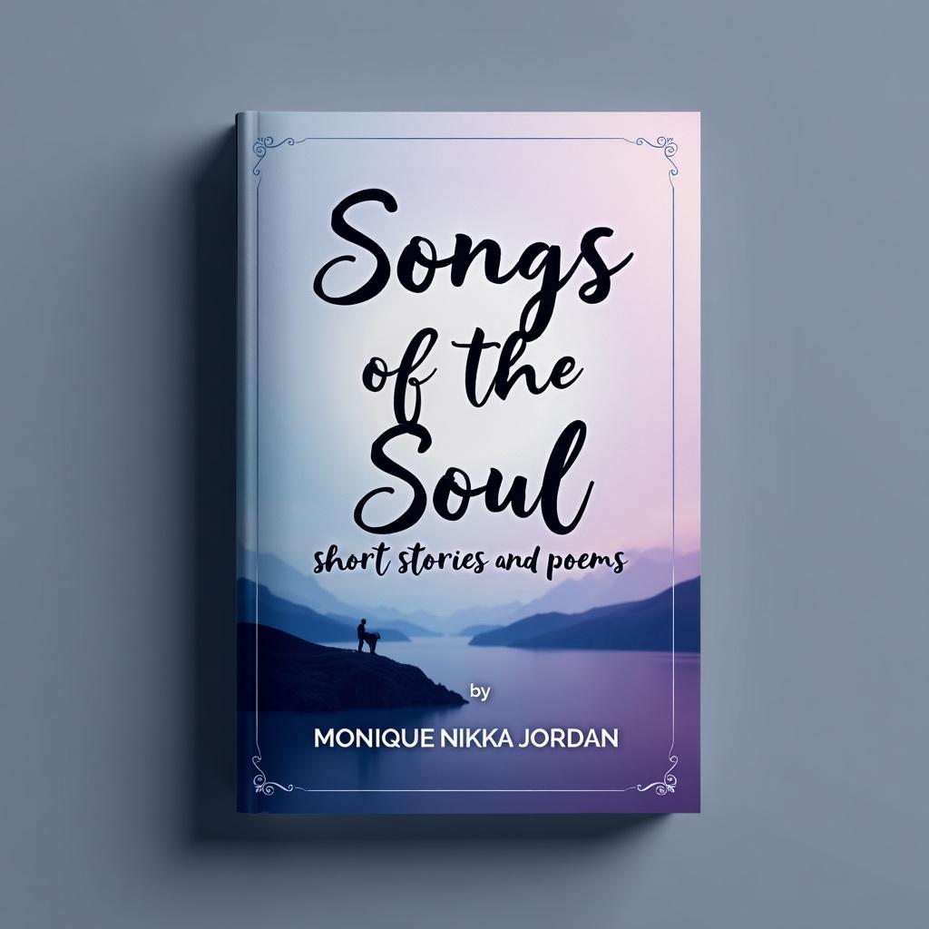 Design a printable cover for 'Songs from the Soul; short stories and poems' by Monique Nikki Jordan