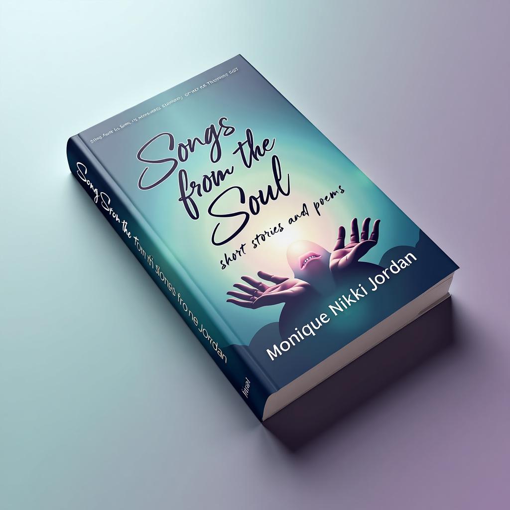 Design an elegant and minimalist book cover for 'Songs from the Soul; short stories and poems' by Monique Nikki Jordan